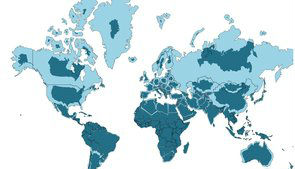 This animated map shows the true size of each country