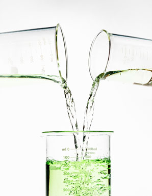Surface structure of a salty solution