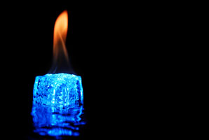 This is how ice burns