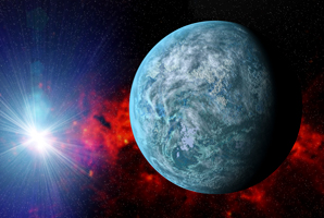 Super-Earth chilling out round neighbouring star