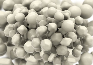 Glass-like nanoparticles merge faster than conventional ones