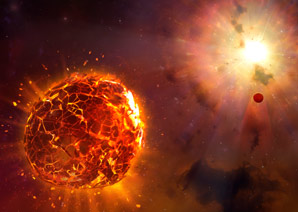 Deep-sea evidence for a near-Earth supernova