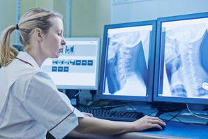 Imaging curved objects using X-rays
