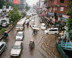 Most flood-prone coastline is in the tropics