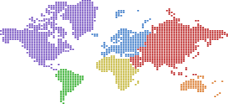 Leading collaborators by region