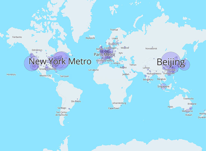 Top 500 cities in 2017